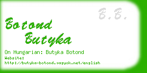 botond butyka business card